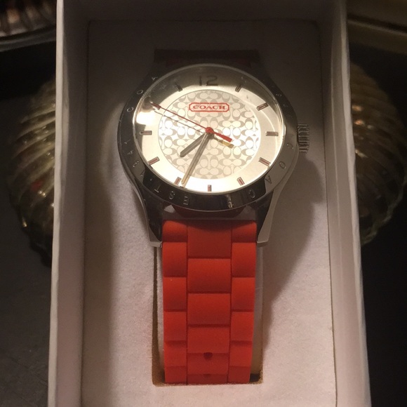 BNWT Orange Coach Watch - Picture 2 of 6
